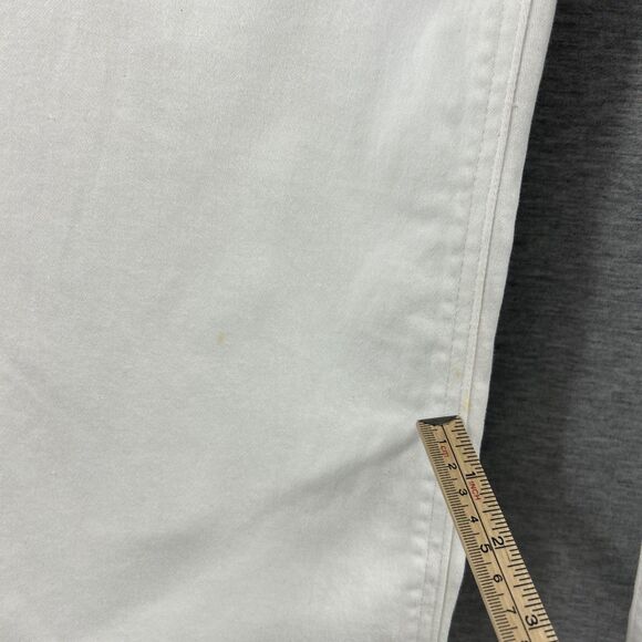 Michael Kors Selma Crop Jeans High-Rise Flare Cropped Leg Optic White Sz8 - Picture 3 of 16